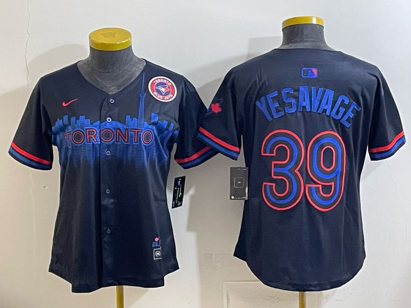 Women 2025 Nike Toronto Blue Jays #39 Yesavage Blue Game MLB Jersey 03->women mlb jersey->Women Jersey
